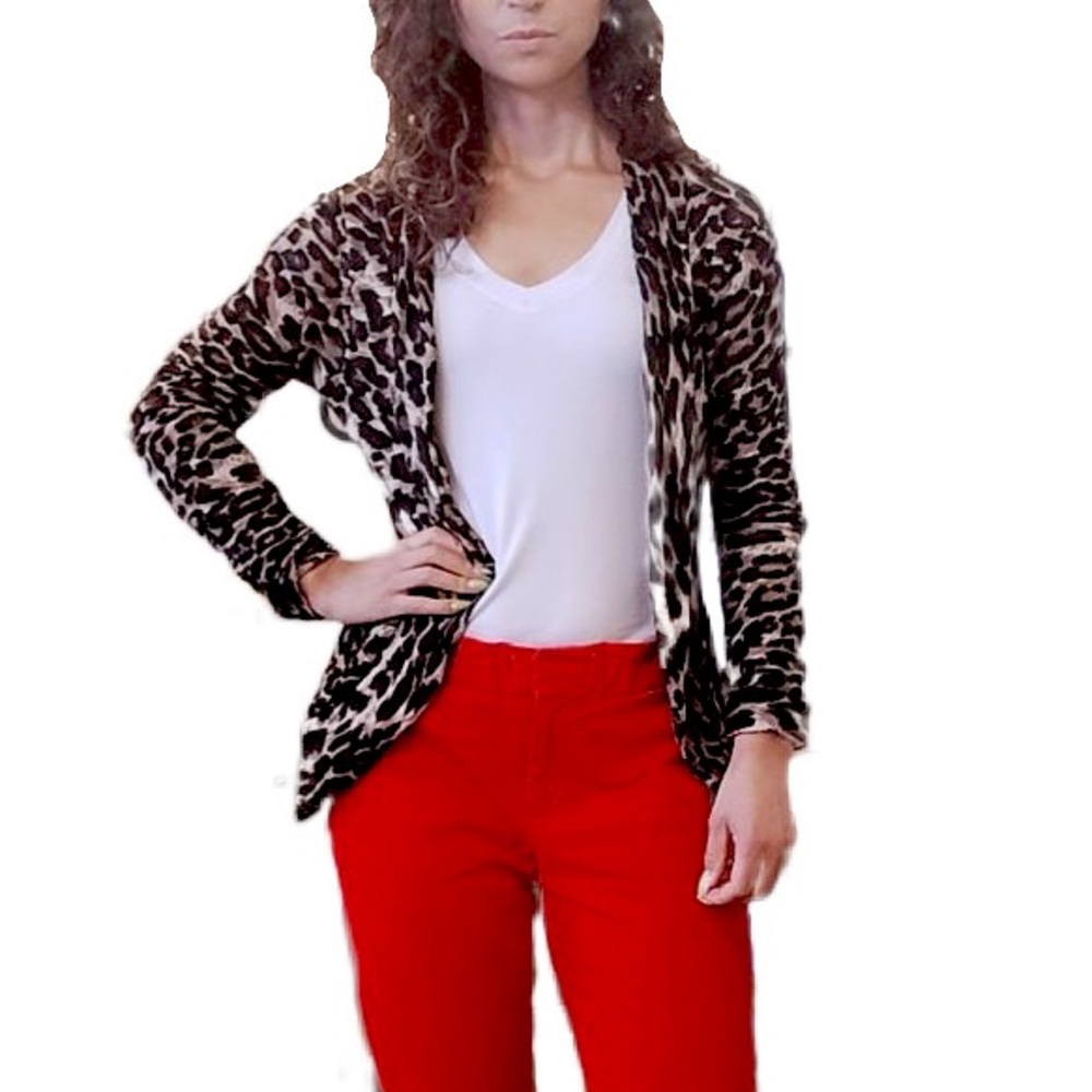 Leopard Print Cardigan